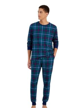 Holiday Lane Men's Family Plaid Cotton Matching Family Pajamas Set, Size L - NWT